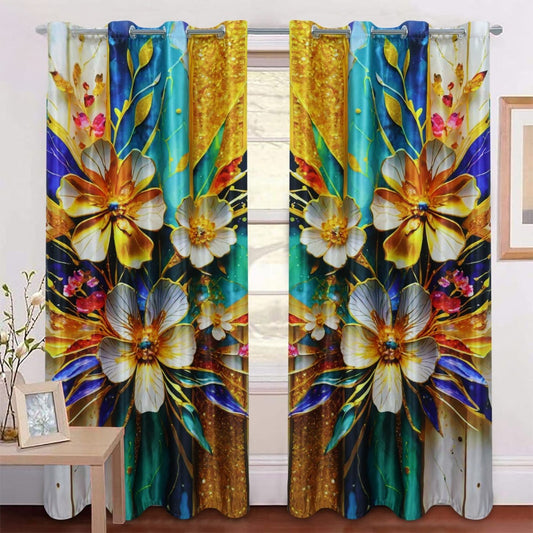 Premium Silk Window Curtains – Wrinkle-Resistant and Stylish Grand Bazaar