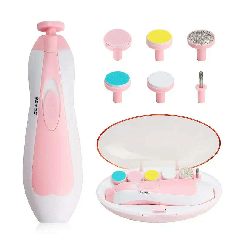 Electric Baby Nail Trimmer – Safe, Silent, &amp; Multifunctional Nail Care Set Grand Bazaar