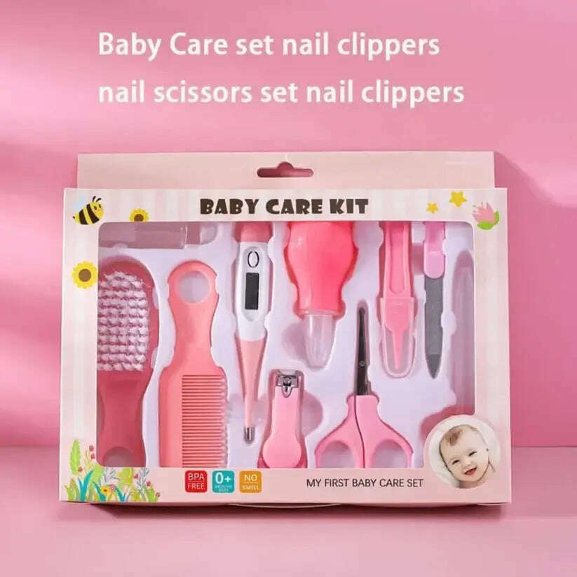 10-Piece Baby Care Kit – Essential Grooming & Health Set for Newborns Grand Bazaar