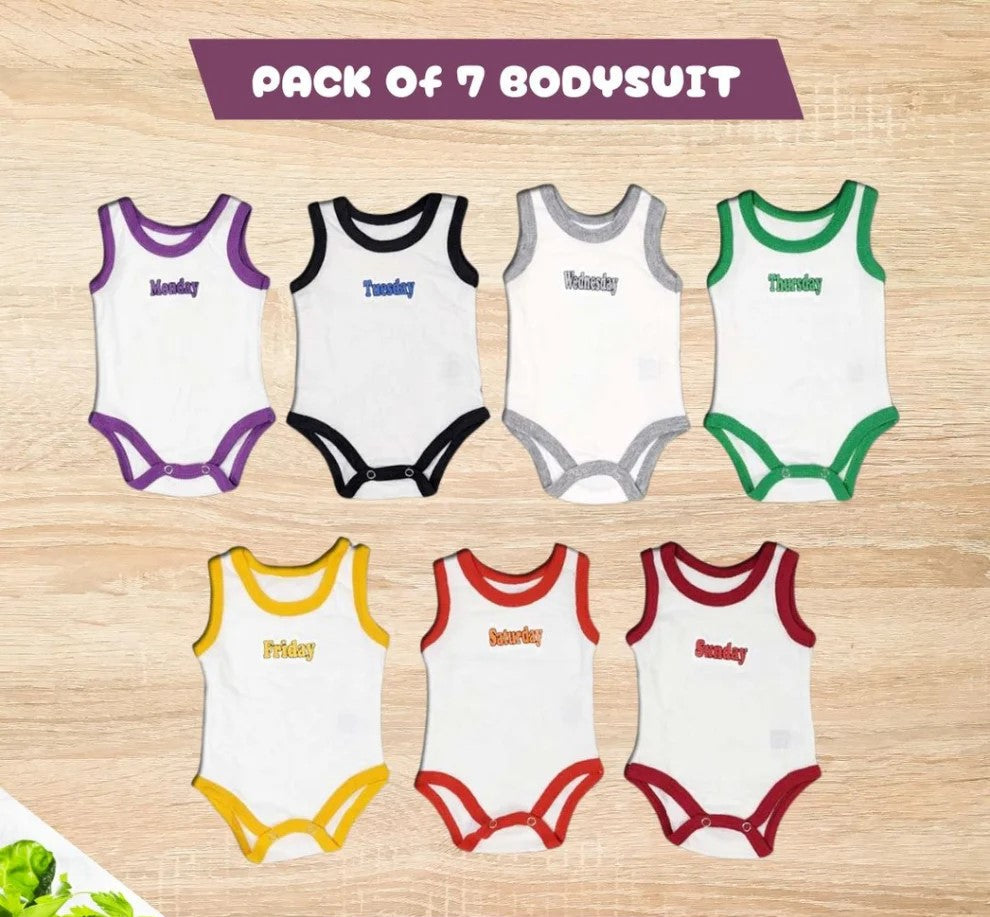 Pack Of Seven Body Suits - Kids Fashion Grand Bazaar