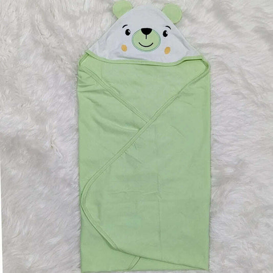 Bear Hooded Wrapping Sheet – Soft, Snuggly, and Perfect for Newborns Grand Bazaar