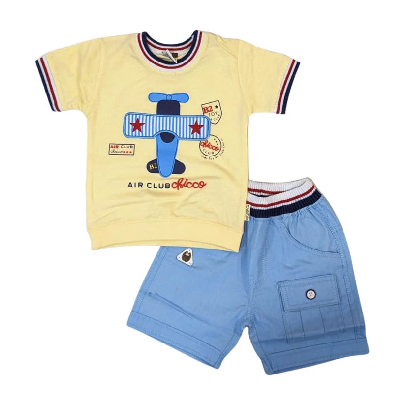 M-750 Casual Baby T-Shirt & Shorts Set – Soft, Stylish & Comfortable Outfit Grand Bazaar