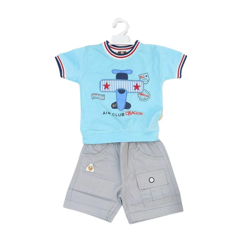 M-750 Casual Baby T-Shirt & Shorts Set – Soft, Stylish & Comfortable Outfit Grand Bazaar