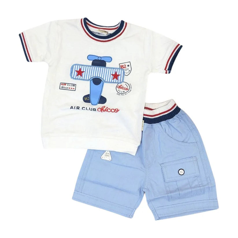 M-750 Casual Baby T-Shirt & Shorts Set – Soft, Stylish & Comfortable Outfit Grand Bazaar