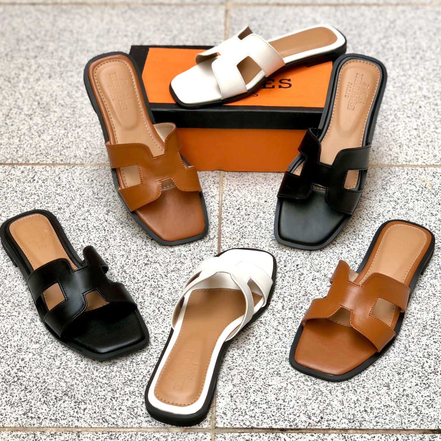 Hermès Slippers for Women (Size 36-42) – Official Model with Brand Box Grand Bazaar