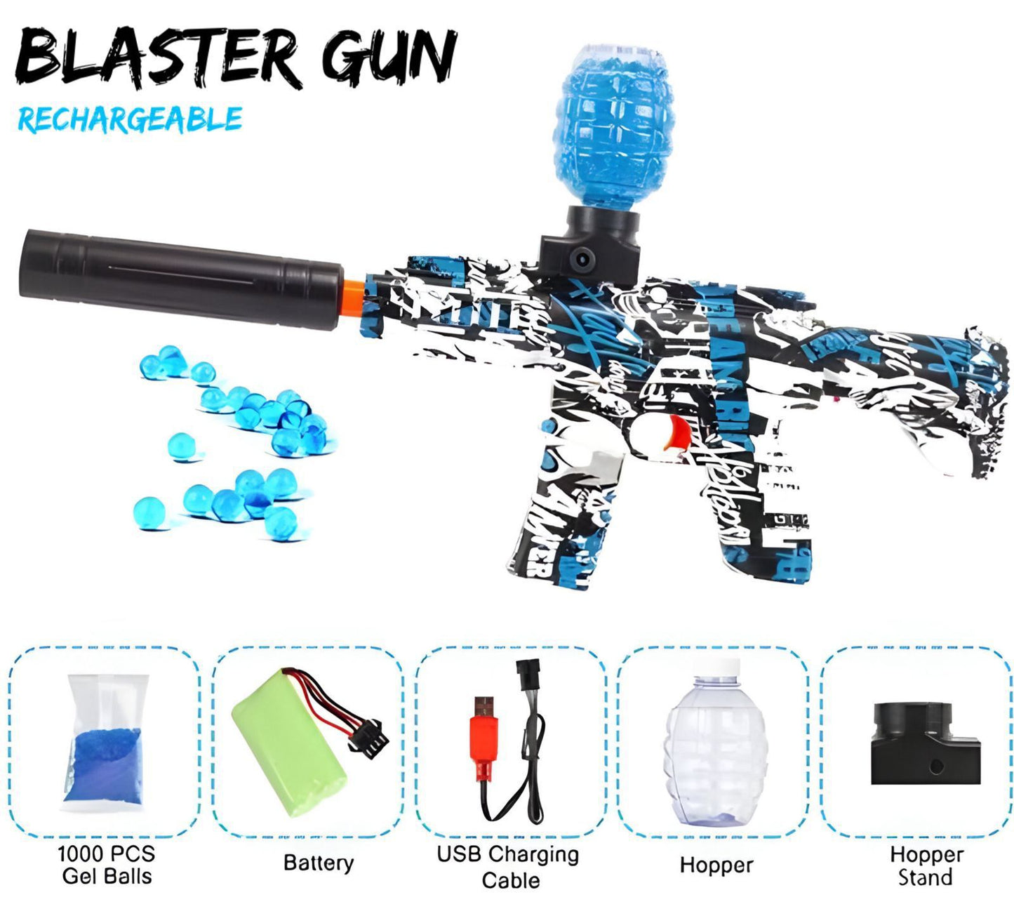 Blaster Shooting Rechargeable Gun Grand Bazaar