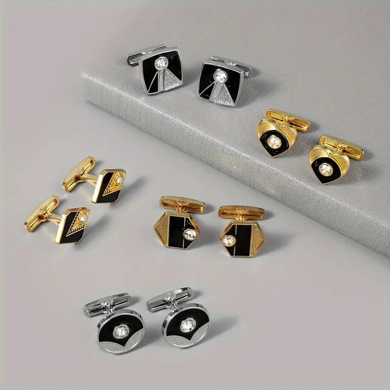 Gift Set for Him - 12 Unique Cufflinks in Elegant Gift Box Grand Bazaar