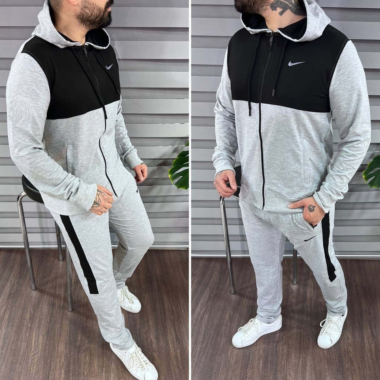 Tik Printed Patch-Work 2-Pcs Winter Zipper Tracksuit