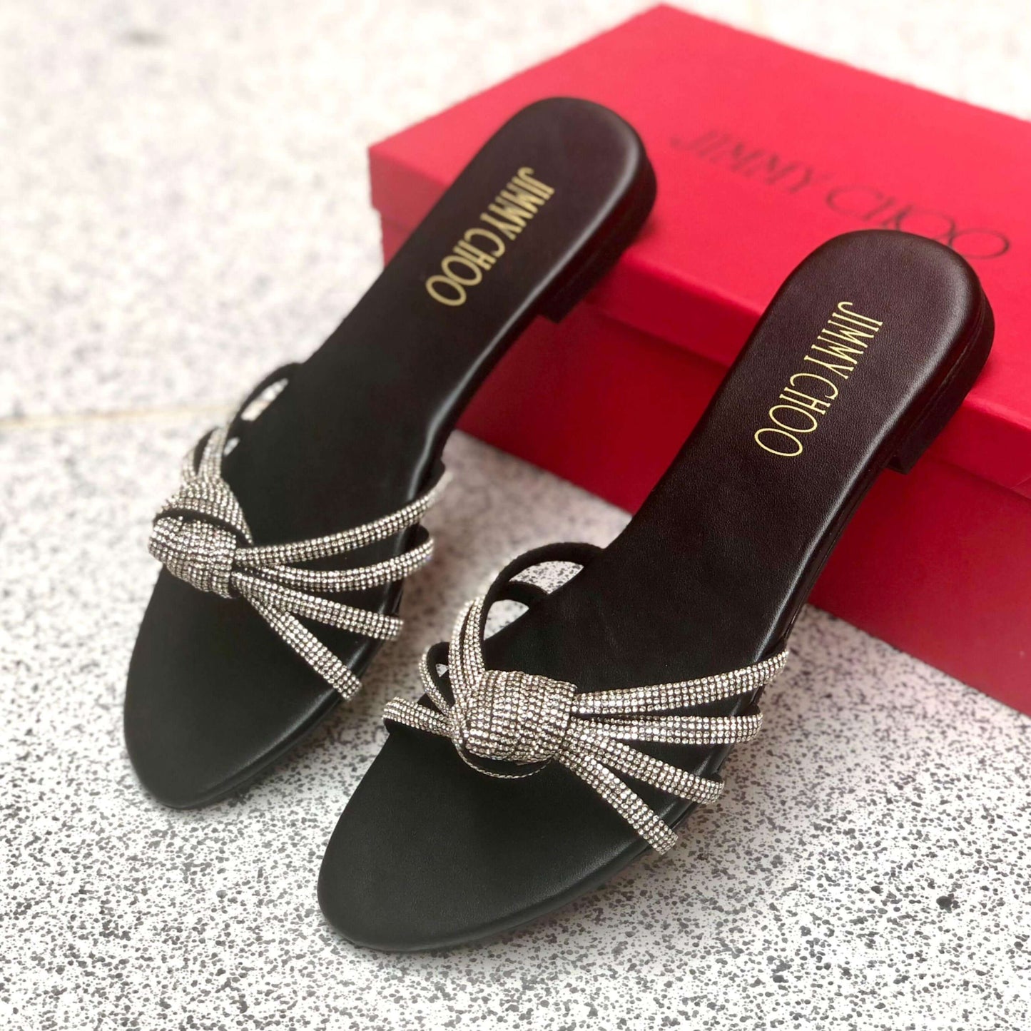 Jimmy Choo Mash Slippers – Premium Comfort &amp; Style with Brand Box Grand Bazaar