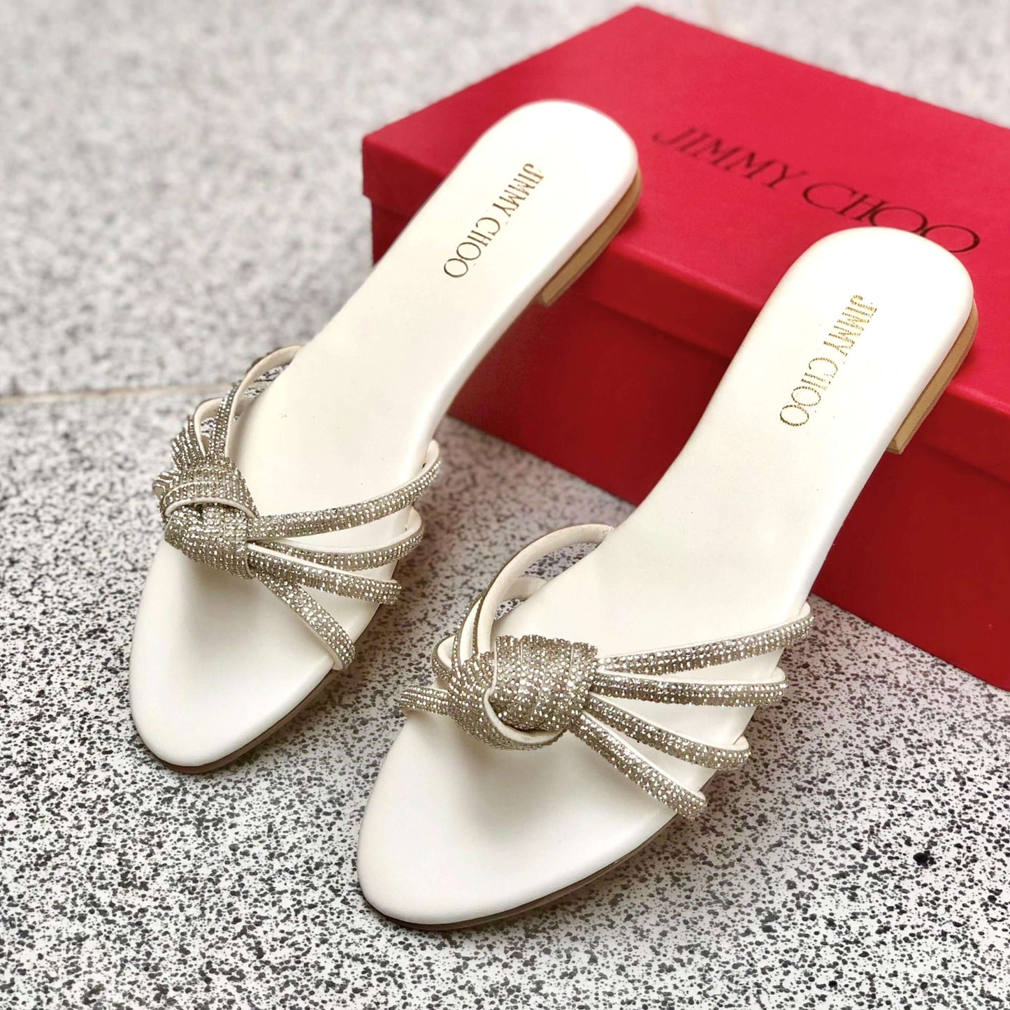 Jimmy Choo Mash Slippers – Premium Comfort &amp; Style with Brand Box Grand Bazaar