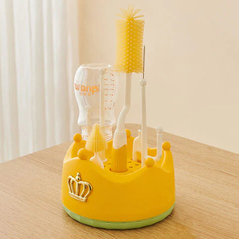 Rotating Feeder Stand & Bottle Cleaning Set – 360° Silicone Brush for Thorough Cleaning Grand Bazaar